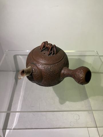 珍品/急須/常滑焼/煎茶道具/茶器/朱泥/蟹細工/紫泥/当時物/未使用