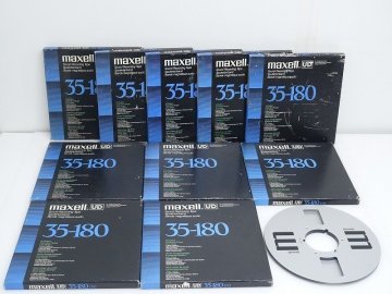 ■□maxell 10号 オープンリールテープ 10本 空リール 1本 マクセル□■031986005Jm□■