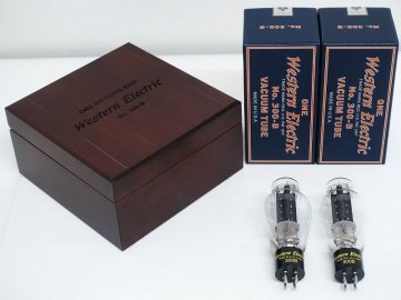 ■□Western Electric 300B 復刻 真空管 2本 S/N 9952 ウエスタンエレクトリック 木箱付□■031909014m□■