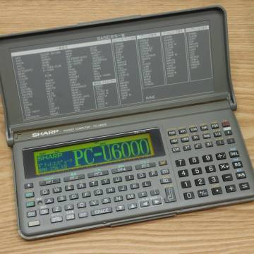 SHARP PC-U6000 RAM64&rarr;256KB ポケットコンピュータ 整備済 (シャープ ポケコン )