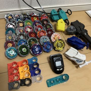 1円スタート　メタルファイトベイブレード 35個セット ランチャーセット　引退品　当時品 タカラトミー　BEYBLADE A