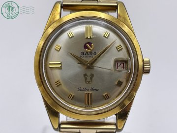 BL0702308　△1円～! RADO ラドー ゴールデンホース 345802 343842 自動巻き アナログ ラウンド メンズ 腕時計 ゴールド系 稼働 中古