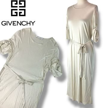 ★ GIVENCHY ジバンシィ サテン 2way ワンピース ドレス 21 2842 01 イタリア製 L レディース フォーマル 正規品