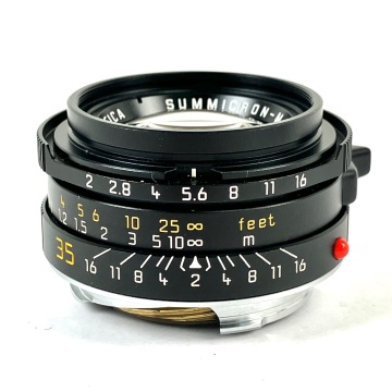 【1円】 ライカ LEICA SUMMICRON-M 35mm F2 ズミクロン 7枚玉 ブラック レンジファインダーカメラ用レンズ 【中古】