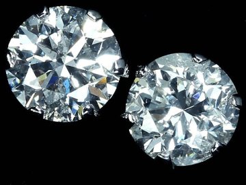 IVO17358D【1円～】新品【RK宝石】≪DIAMOND≫ 上質ダイヤモンド 特大 1.017ct / 1.001ct Pt900 超高級 一粒ダイヤ ピアス