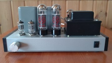 自作品　EL34シングルアンプ　TAMURA T&minus;475出品トランス　スペア管おまけ付き