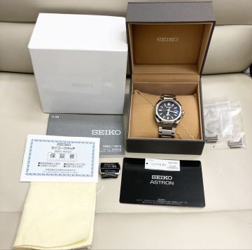 美品 稼働品 1円スタート SEIKO ASTRON セイコー アストロン SBXY063 7B72-0AF0 ソーラー 付属品 完備 10気圧 チタニウム　腕時計 0116Aa