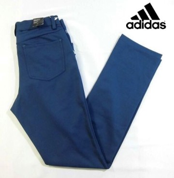 A月01470新品▼ アディダス ゴルフ 【 79 】 ゴルフパンツ adidas Golf ロングパンツ UPF50 レギュラーフィット ポンチ素材 紺系