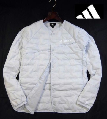 A日01423新品▼ アディダス ゴルフにもおすすめ【 L 】 ライトグース ダウンジャケット ダウン800FP ブルゾン adidas メーカー価格22,000円