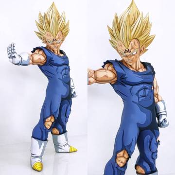ドラゴンボールZ リペイントフィギュア　grandista 超サイヤ人　魔人ベジータ　フィギュア　グランディスタ　二次元彩色　服ボロ2D