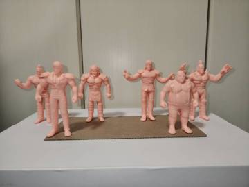 丸越　北斗の拳　消しゴム　デカ消し　6体セット