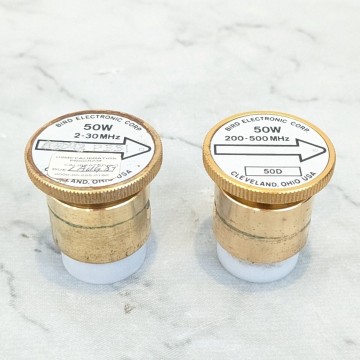 BIRD ELECTRONIC CORP バード エレメント 50W 2-30 MHz　50W 200-500 MHz 2点セット　アマチュア無線