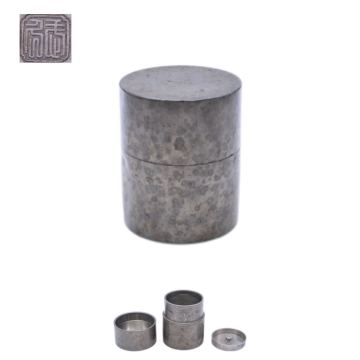古錫茶入 唐物 茶道具 錫製品 茶壷 煎茶道具 茶心壺 茶筒 時代物 茶壺 在銘
