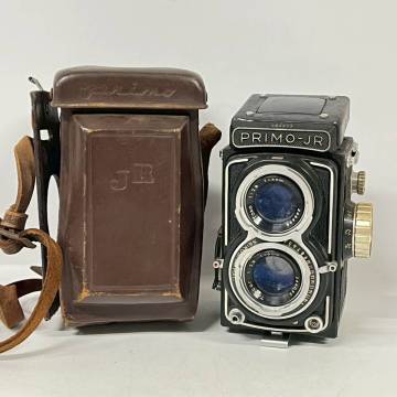 1円~【動作未確認】東京光学 Tokyo Kogaku PRIMO-JR Toko Topcor 1:2.8 f＝6cm 二眼レフ フィルムカメラ 単焦点レンズ ケース付き K121823