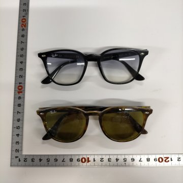 Ray-Ban レイバン サングラス 2点セット ウェイファーラー系 ブラック べっ甲 中古 3608726 3608726