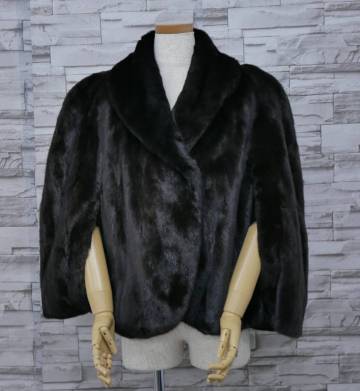 ☆ダークミンク☆ケープ☆着丈60cm☆