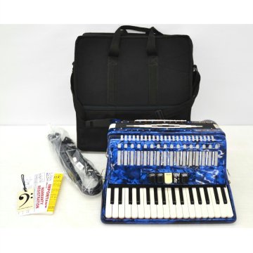 1円【一般中古】Bonetti ボネッティ/アコーディオン/ブルーピアノアコーディオン/75