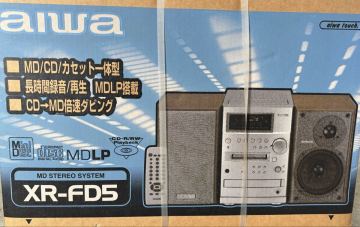 【未使用】aiwa ミニコンポ XR-FD5 MD CD カセット コンポ アイワ 未開封 保管品