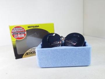 ■■MITSUBA ミツバサンコーワ エアロスパイラルⅡ AEROSPIRALⅡLOW FREQUENCY HORN MH13A-011A ホーン 12V車専用 共箱■■