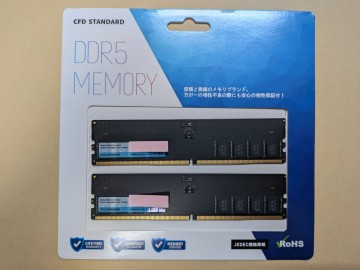 【1円スタート】【未使用品】CFD (シーエフデー) DDR5 メモリ 64GB(32GBx2) W5U5600CS-32G PC5-44800 5600MHz