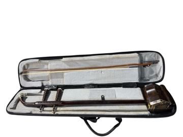 中国　二胡 李俊杰制 老松紅木精製 中国楽器 現状品　俊杰制 