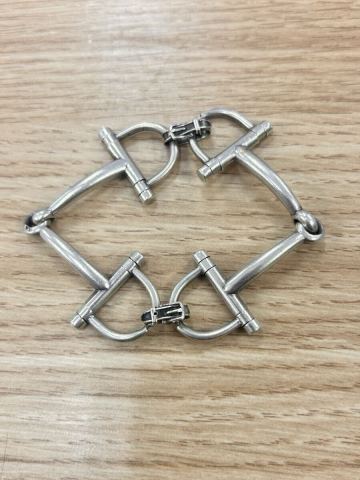 ☆1 円スタート HERMES エルメス 60年代 モールデコース ホースビット ブレスレット シルバー 800 ヴィンテージ 