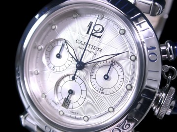 ★極美品 CARTIER カルティエ パシャ クロノグラフ 38ｍｍ W31030H3 自動巻 スケルトン 綺麗！★