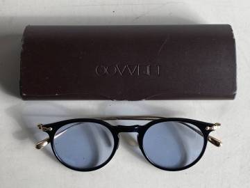 Jt374◆OLIVER PEOPLES オリバーピープルズ◆眼鏡 めがね 度なし サングラス Marett BK 46□21-145 ファッション ケース付