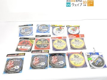 ダイワ Dフロン 船ハリス 4号 フロロ 100m・デュエル HDカーボン 船ハリス 6号 100m・サンライン アジ―ロ 船ハリス 等計13個