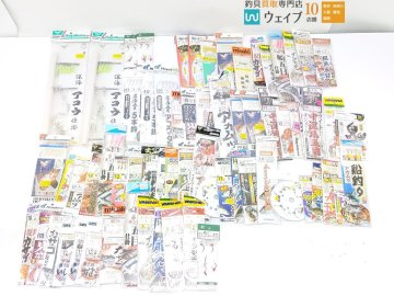 ハヤブサ 深海 アコウ仕掛、ヤマシタ イシモチ、マルフジ 特選 鬼カサゴ、がまかつ 赤ムツファイバー2本仕掛 他 計68点セット
