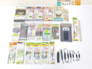 ヤマシタ イカプロリーダー・イカ釣プロサビキ・イカ用中オモリ 等 船イカ 仕掛け 小物 計30点セット 未使用品＆中古品