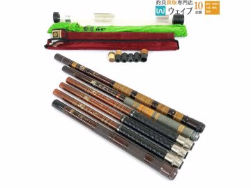 ダイワ 琥珀 中硬調子 36・琥珀 中硬調子 39・琥珀 61、シマノ 小柄 中硬調 18・秘宝 超工 15 計6本セット