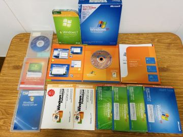 windows ＯＳセット　パッケージ版・OEM版　XP・2000・7・Server　シリアルシール全てあり