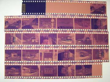 (B23)738 写真 古写真 鉄道 鉄道写真 駅名標 福井口 東古市 福井県 フィルム ネガ まとめて 24コマ 鉄道資料