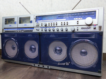 ★SHARP THE SEARCHER-W GF-1000 ラジカセ 最上位モデル Wカセット ザ・サーチャー シャープ★