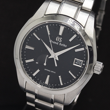1円 保/箱付 稼働 良品 セイコー グランドセイコー 9R65-0AA0 AT/自動巻き ブラック文字盤 メンズ腕時計 2011000 1MGY MST