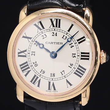 1円 保付 稼働 カルティエ ロンドルイ YG/750/SS 28.4g 2886 W6800151 QZ アイボリー文字盤 レディース腕時計 0084040 1MGT MST ABC