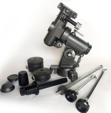 １円～　ミザール　AR-1型赤道儀（前期モデル）＋AR-1型極軸望遠鏡　周辺パーツ完備　程度良好♪