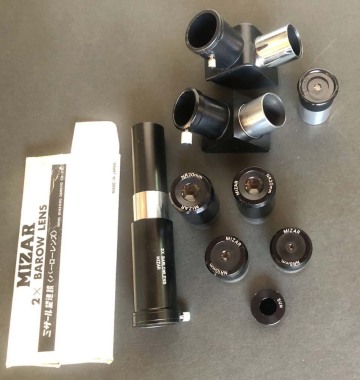 1円～　ミザール　1インチ（ツァイスサイズ）アイピース&times;５、天頂プリズム&times;２、バローレンズ、など