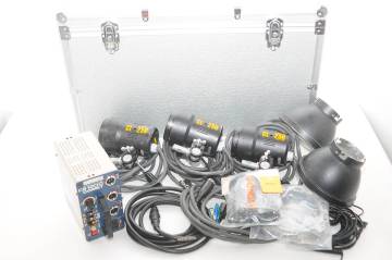 [MBV54]動作品 COMET CB-1200 CL-25H コメット ストロボジェネレーター スタジオ用 フラッシュ 照明 ケース付き 電源部 ヘッド