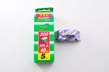 未開封 未使用 期限切 APSフィルム 富士フジフィルム FUJICOLOR nexia 200 40枚撮&times;5本＋ISO 400 25枚撮&times;1本 合計6本 CZ50132