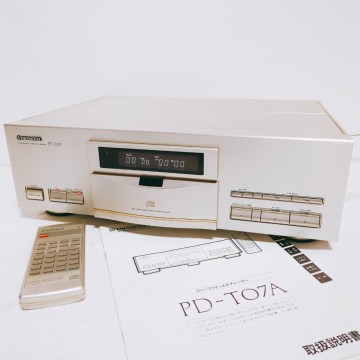 【1円スタート】Pioneer パイオニア PD-T07 ターンテーブル方式CDドライブ CDデッキ リモコン 取扱説明書付属 現状品