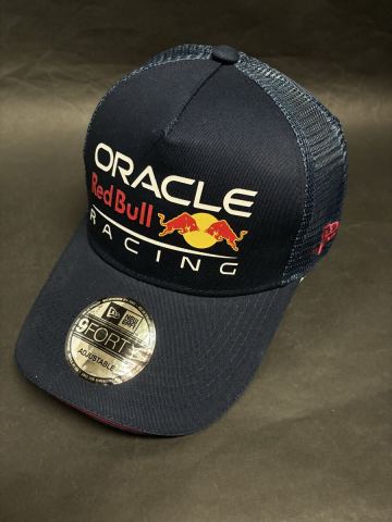 オラクルレッドブルレーシングNEWERAスナップバックメッシュキャップネイビー