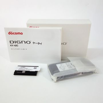 112 【未使用】docomo DIGNO ケータイ KY-42C ブラック 利用〇