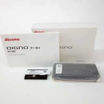 112 【未使用】docomo DIGNO ケータイ KY-42C ブラック 利用〇