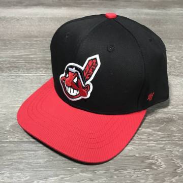 47 Brand x MLB チームロゴ キャップ Cleveland Indians クリーブランド インディアンス