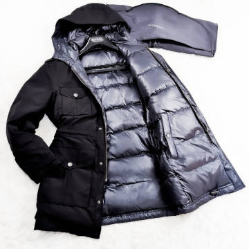 美品2wayダウンLL~L!BURBERRY LONDONリバーシブルナポレオンダウンコートXL~L銀釦ノバチェック柄ダウンジャケット濃紺バーバリーロンドン