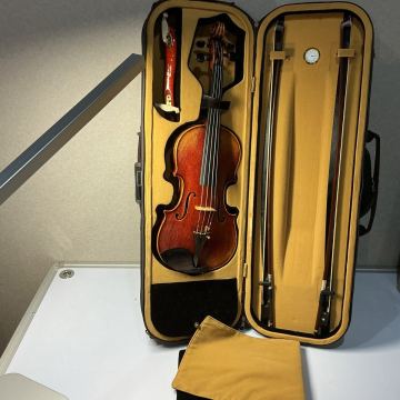 ②-54 バイオリン 弦楽器 ケース付 バイオリンセット Stradivarius 1716モデル 楽器 器材 