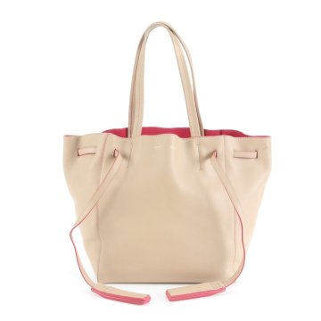 1円■極美品■セリーヌ■カバ ファントム レザー トート バッグ 肩掛け ショルダー ハンド A4 ベージュ レディース EUR DC6-6