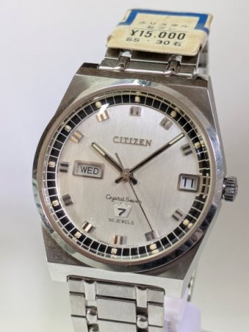 ★売切！デッドストック 動確◆腕時計◆【シチズン クリスタルセブン/CITIZEN Crystal Seven】ACSS-2939-TA 30石 メンズ 昭和 レトロ ★4